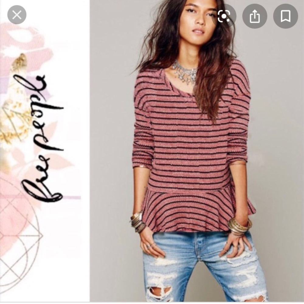 Free People We the Free Auntie Em peplum thermal